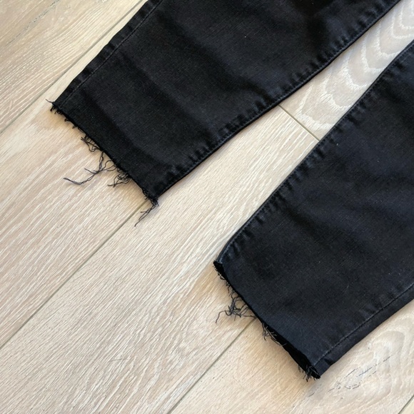 NWT Madewell Women's Black 9”High-Rise Skinny Frayed Jeans SIZE 26S Stretch - Picture 6 of 14